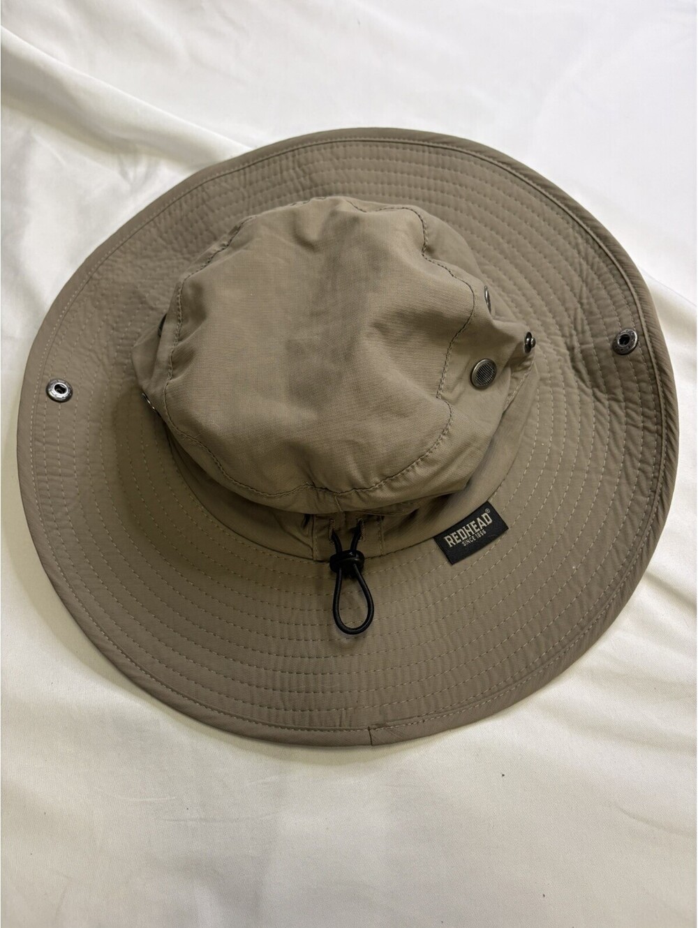 RedHead Brand Co Tan Boonie Bucket Hat Sun Fishing Hiking Wide Brim Mens Large